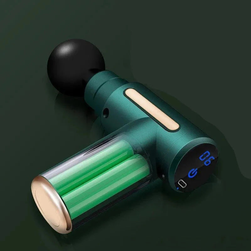 Pistola de Massagem Elétrica com 4 Cabeças